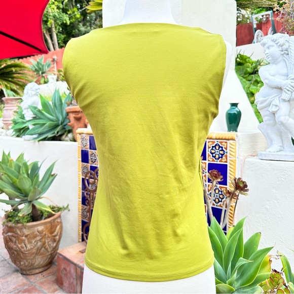 Zara Basics Top Chartreuse Avocado Color Size Large - Picture 5 of 9